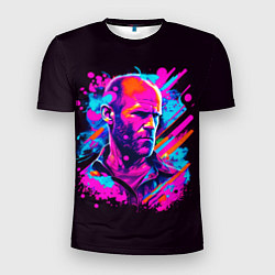 Футболка спортивная мужская Jason Statham - pop art, цвет: 3D-принт