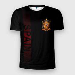 Мужская спорт-футболка Сборная Испании боковая полоса