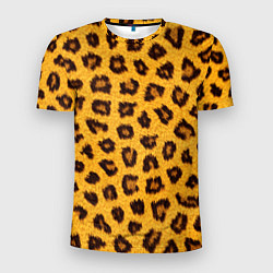 Мужская спорт-футболка Текстура леопарда