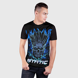 Футболка спортивная мужская X Static - Wayne Static skull, цвет: 3D-принт — фото 2