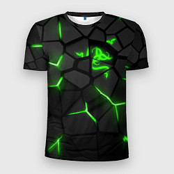 Мужская спорт-футболка Razer green neon