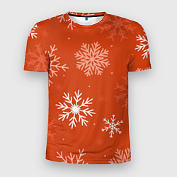 Мужская спорт-футболка Orange snow