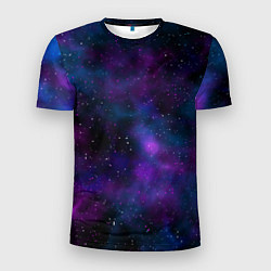 Мужская спорт-футболка Космос с галактиками
