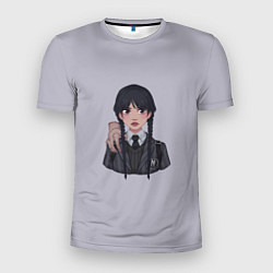 Мужская спорт-футболка Уэнсдей Аддамс Арт