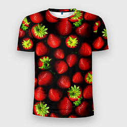 Футболка спортивная мужская Клубничка - ягоды, цвет: 3D-принт