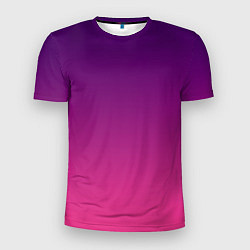 Мужская спорт-футболка Фиолетово малиновый градиент