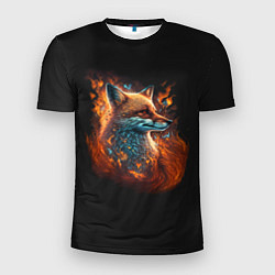 Мужская спорт-футболка Огненная лиса