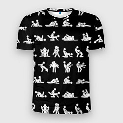 Мужская спорт-футболка Камасутра - позы любви