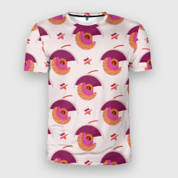 Мужская спорт-футболка Абстрактный полукруг и разноцветная звезда