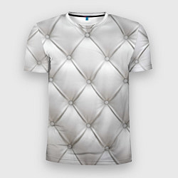 Мужская спорт-футболка Стёганая мебельная кожа - texture