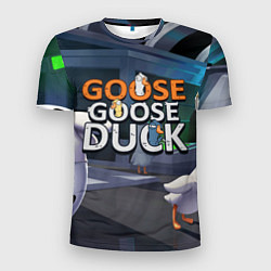 Футболка спортивная мужская Goose Goose Duck Space, цвет: 3D-принт
