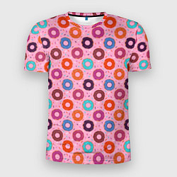 Мужская спорт-футболка Вкусные пончики