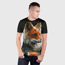 Футболка спортивная мужская Шикарная лиса, цвет: 3D-принт — фото 2