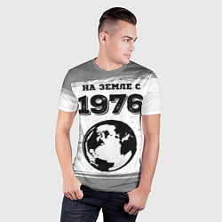 Футболка спортивная мужская На Земле с 1976: краска на светлом, цвет: 3D-принт — фото 2