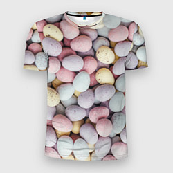 Мужская спорт-футболка Абстрактное множество чистых и светлых камней