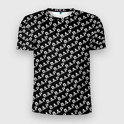 Мужская спорт-футболка B A P black n white pattern