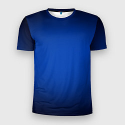 Футболка спортивная мужская Кобальтовый градиент, цвет: 3D-принт