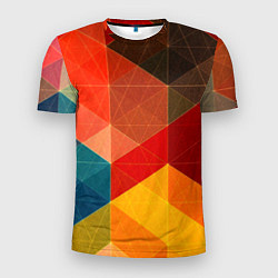 Мужская спорт-футболка Абстрактная геометрия мозаика