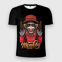 Футболка спортивная мужская Monkey Funky, цвет: 3D-принт