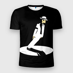Футболка спортивная мужская Силуэт Майкла Дж, цвет: 3D-принт