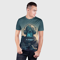 Футболка спортивная мужская Не скроешься - они все видят, цвет: 3D-принт — фото 2