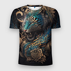 Футболка спортивная мужская Тигр Irezumi, цвет: 3D-принт
