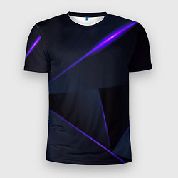 Мужская спорт-футболка Geometry stripes neon stiil