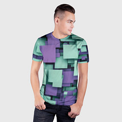 Футболка спортивная мужская Trendy geometric pattern, цвет: 3D-принт — фото 2