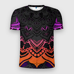 Мужская спорт-футболка Цветастый узор