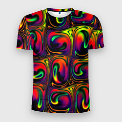 Футболка спортивная мужская Digital abstraction paint, цвет: 3D-принт