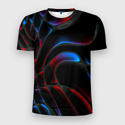 Мужская спорт-футболка Neon colors drops of liquid