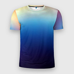 Мужская спорт-футболка Blue gradient colors