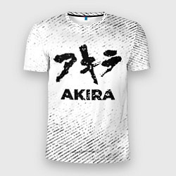 Футболка спортивная мужская Akira с потертостями на светлом фоне, цвет: 3D-принт