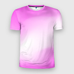 Футболка спортивная мужская Градиент розовый, цвет: 3D-принт