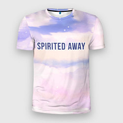 Мужская спорт-футболка Spirited Away sky clouds