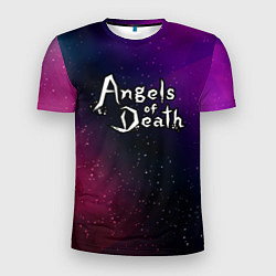 Футболка спортивная мужская Angels of Death gradient space, цвет: 3D-принт