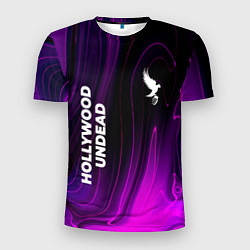 Мужская спорт-футболка Hollywood Undead violet plasma