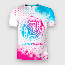 Футболка спортивная мужская Chrysler neon gradient style, цвет: 3D-принт