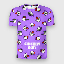 Футболка спортивная мужская Chicken Gun - паттерн, цвет: 3D-принт