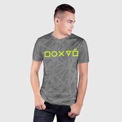Футболка спортивная мужская Ребус - по*уй, цвет: 3D-принт — фото 2