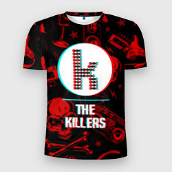 Футболка спортивная мужская The Killers rock glitch, цвет: 3D-принт