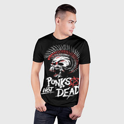 Футболка спортивная мужская Punks not dead - анархия, цвет: 3D-принт — фото 2