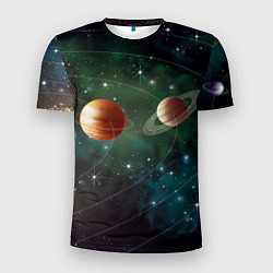 Мужская спорт-футболка Планетная система