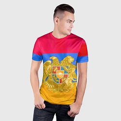 Футболка спортивная мужская Солнечная Армения, цвет: 3D-принт — фото 2