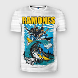 Футболка спортивная мужская Ramones rock away beach, цвет: 3D-принт
