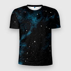 Мужская спорт-футболка Мрачная галактика