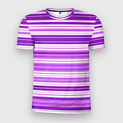 Мужская спорт-футболка Фиолетовые полосы