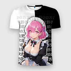 Футболка спортивная мужская Рам - аниме ре зеро, цвет: 3D-принт