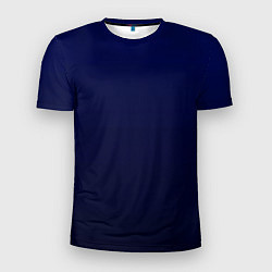 Мужская спорт-футболка Градиент глубокий синий
