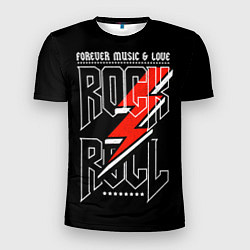 Футболка спортивная мужская Rock and Roll Forever, цвет: 3D-принт